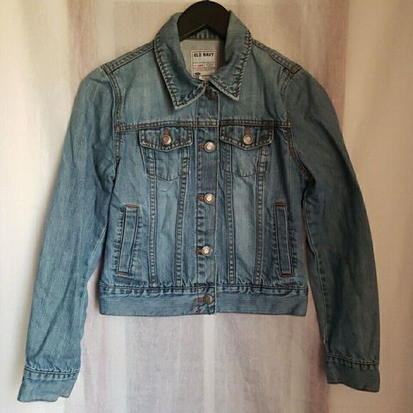 Old Navy Women’s Size Small Light Wash Denim Jacket 100% Cotton 80's 90's Y2k - Picture 1 of 10